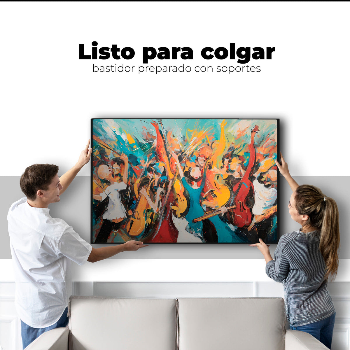 Cuadros Decorativos Canvas Revolution | Sinfonia Vibrante | Colgar