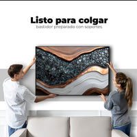 Cuadros Decorativos Canvas Revolution | Textura Metalica | Colgar