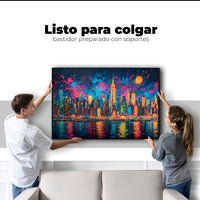 Cuadros Decorativos Canvas Revolution | Vibrancia Nocturna | Colgar