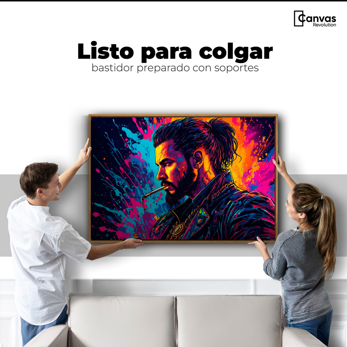 Cuadros Decorativos Canvas Revolution | Vibrante Solitario | Colgar
