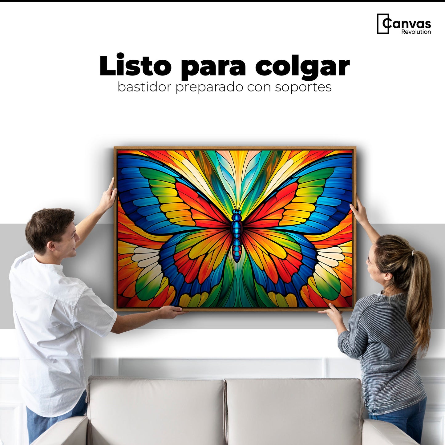 Cuadros Decorativos Canvas Revolution | Vuelo Fragmentado | Colgar