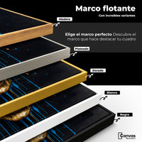 Cuadros Decorativos Canvas Revolution | Calvera Azul Dorado | ColoresMarco