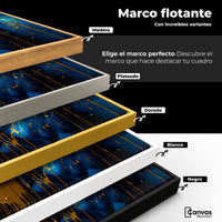 Cuadros Decorativos Canvas Revolution | Elegancia Azul Oro | ColoresMarco