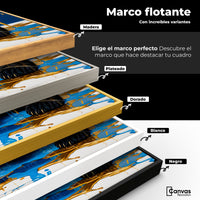 Cuadros Decorativos Canvas Revolution | Panda Azul Profundo | ColoresMarco