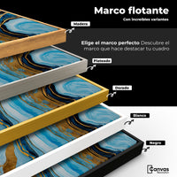 Cuadros Decorativos Canvas Revolution | Remolinos Dorados | ColoresMarco