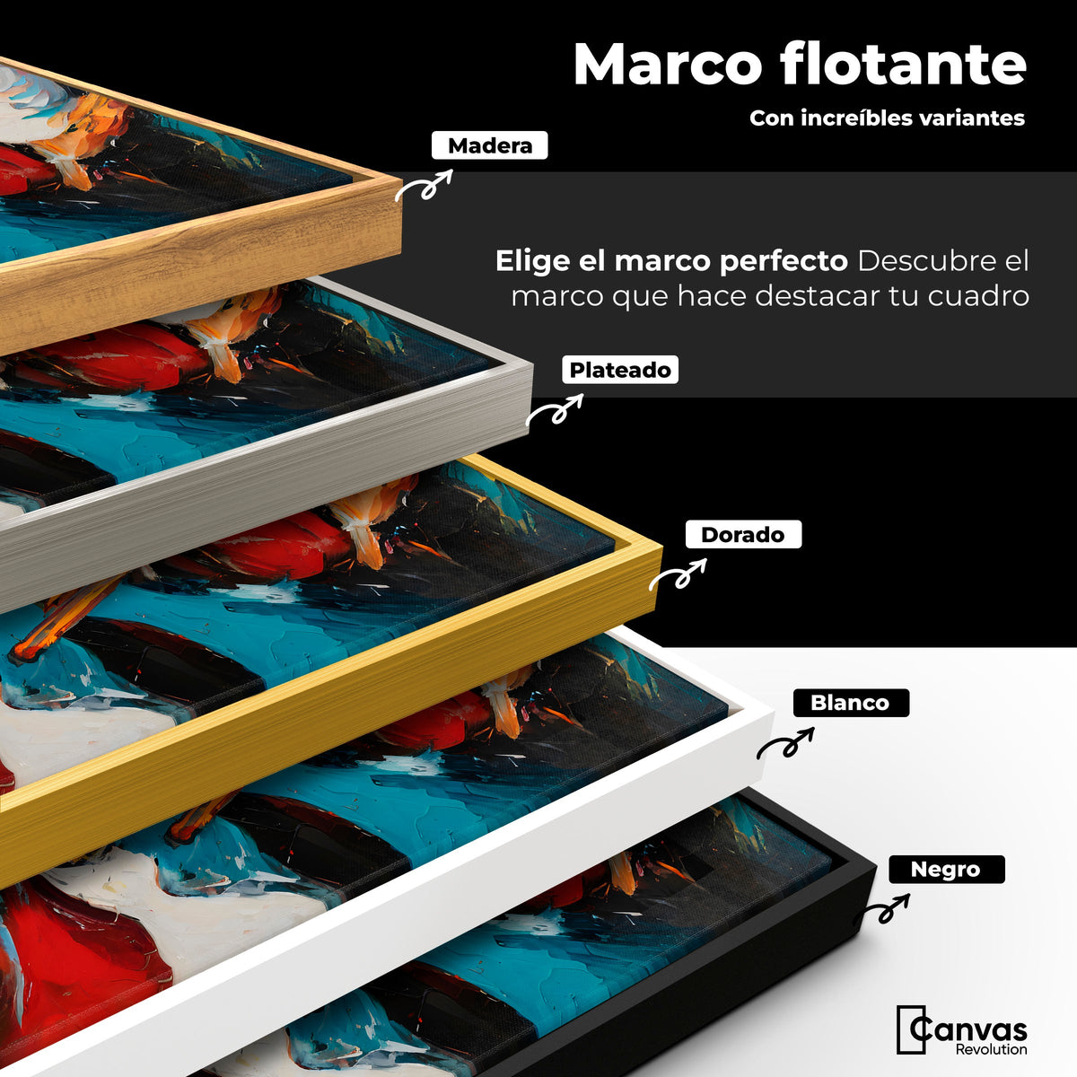 Cuadros Decorativos Canvas Revolution | Sinfonia Vibrante | ColoresMarco