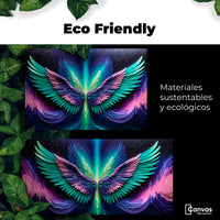 Cuadros Decorativos Canvas Revolution | Alas Angel Cosmic | EcoFriendly