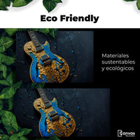 Cuadros Decorativos Canvas Revolution | Guitarra Celestial | EcoFriendly