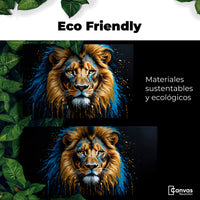 Cuadros Decorativos Canvas Revolution | Rey Majestuosidad | EcoFriendly