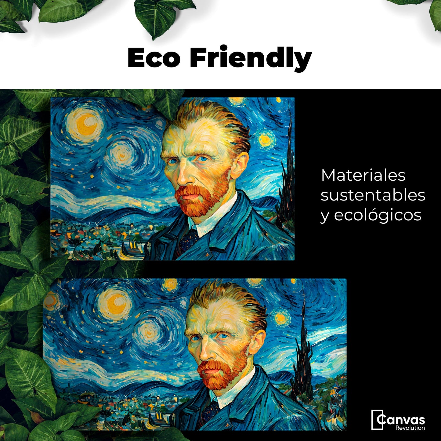 Cuadros Decorativos Canvas Revolution | Van Gogh Estrellado | EcoFriendly