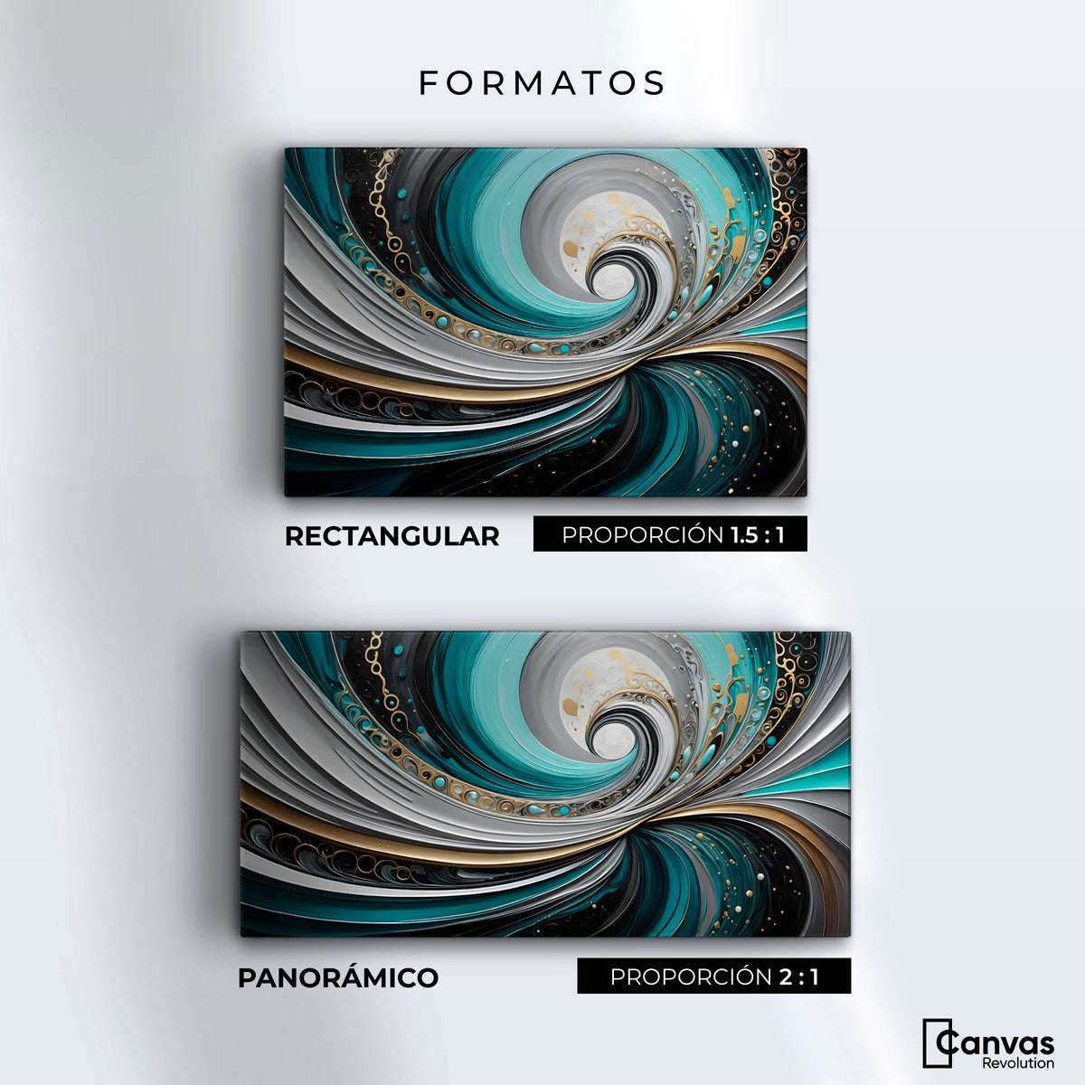 Cuadros Decorativos Canvas Revolution | Abstraccion Lunar | Formatos