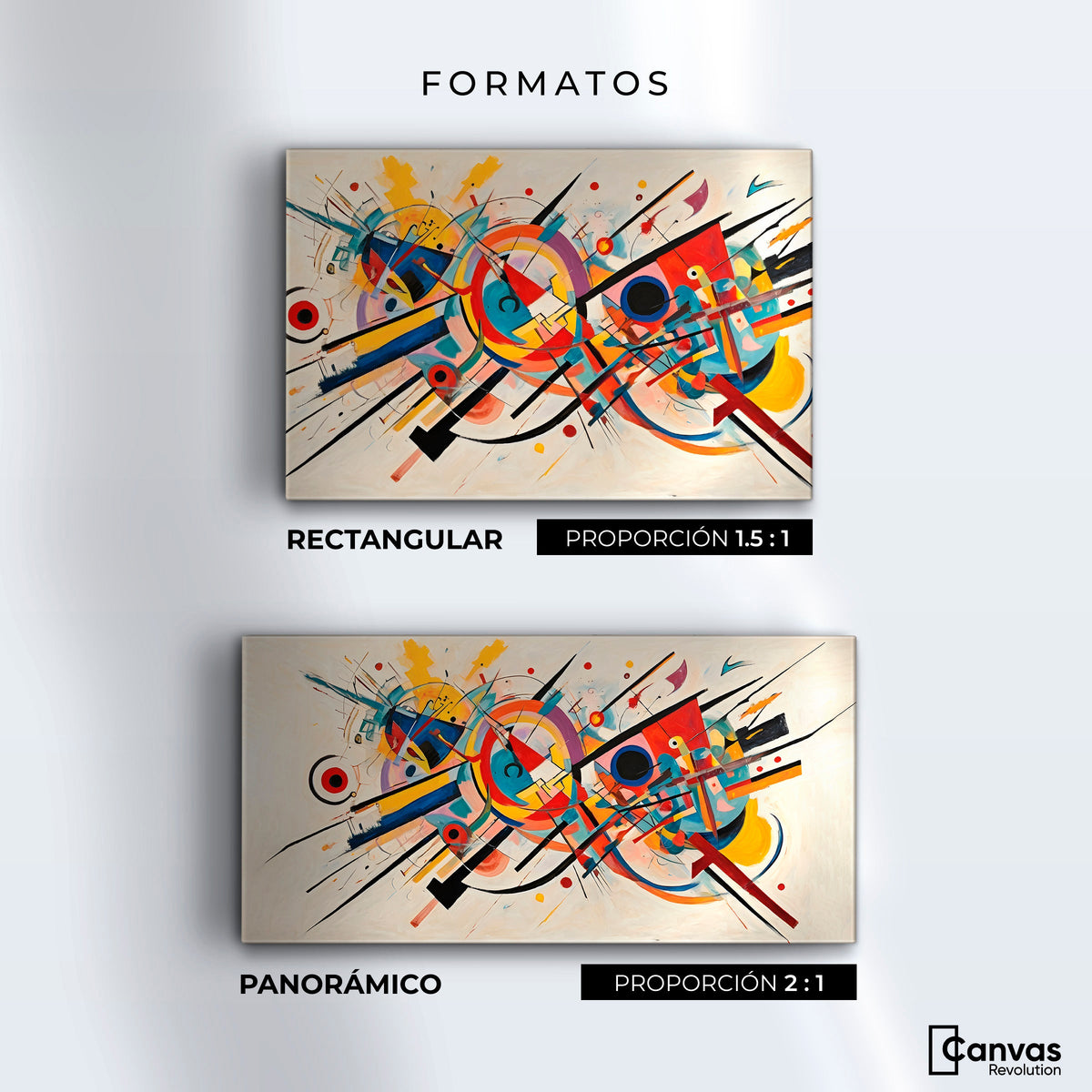 Cuadros Decorativos Canvas Revolution | Abstraccion Moderna | Formatos