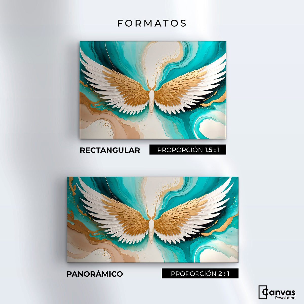 Cuadros Decorativos Canvas Revolution | Alas Angel Deco | Formatos