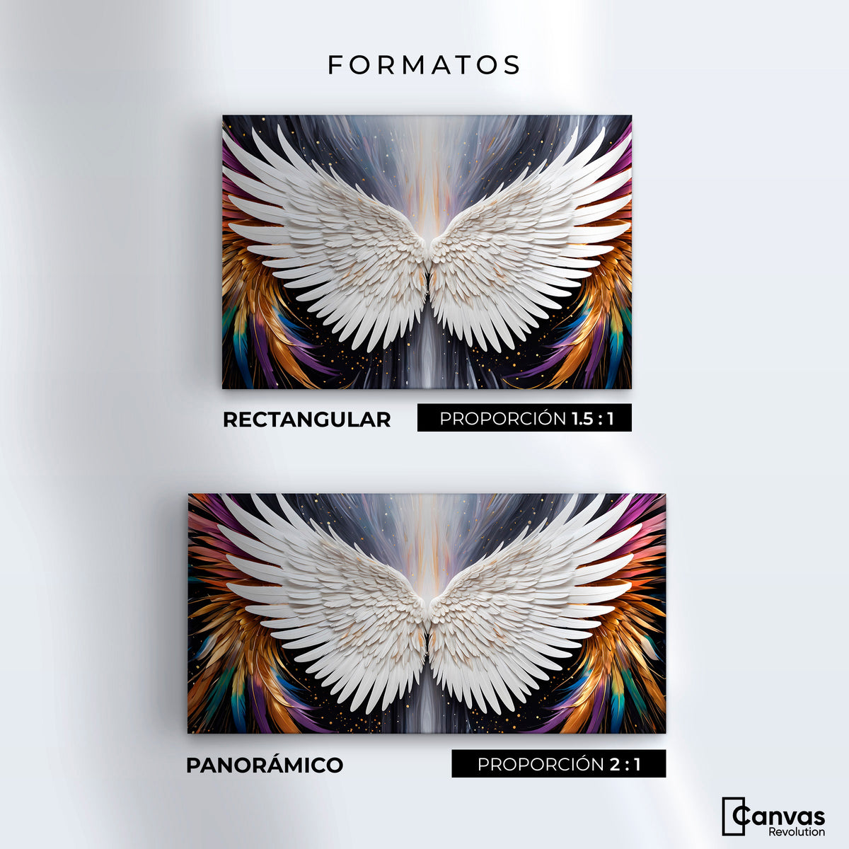 Cuadros Decorativos Canvas Revolution | Alas Angel Mistico | Formatos