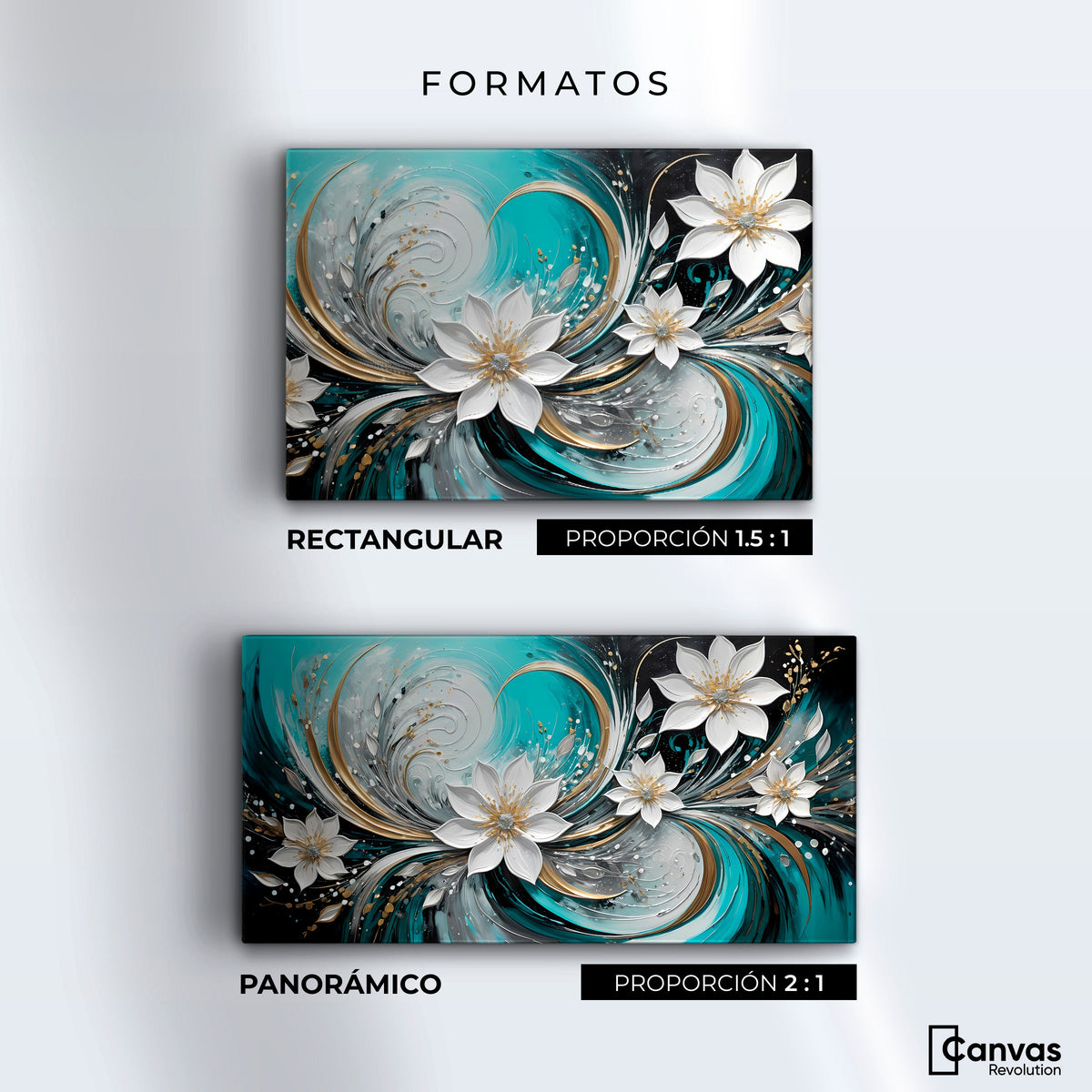 Cuadros Decorativos Canvas Revolution | Alma Flor Abstracto | Formatos