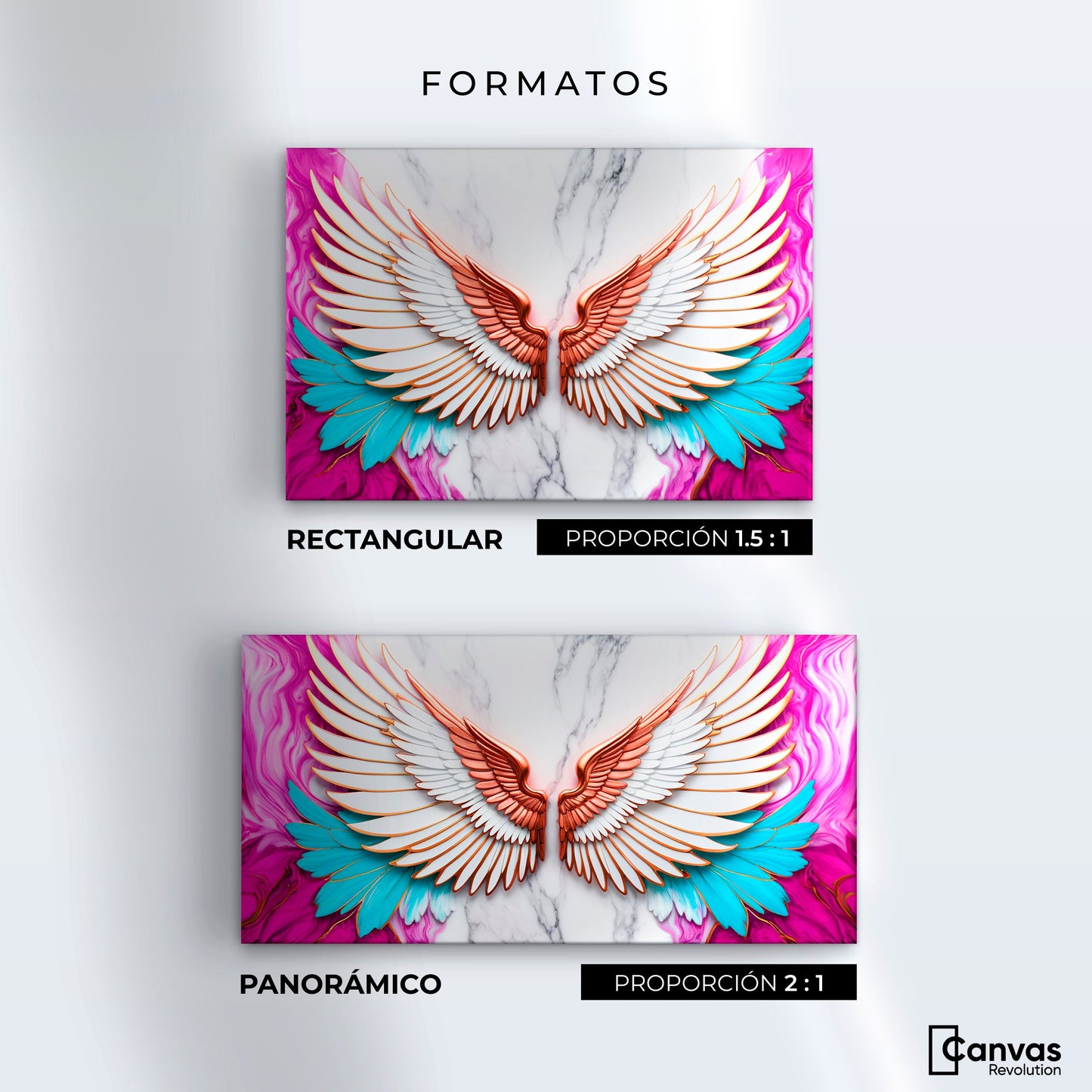 Cuadros Decorativos Canvas Revolution | Angel Vuelo Divino | Formatos