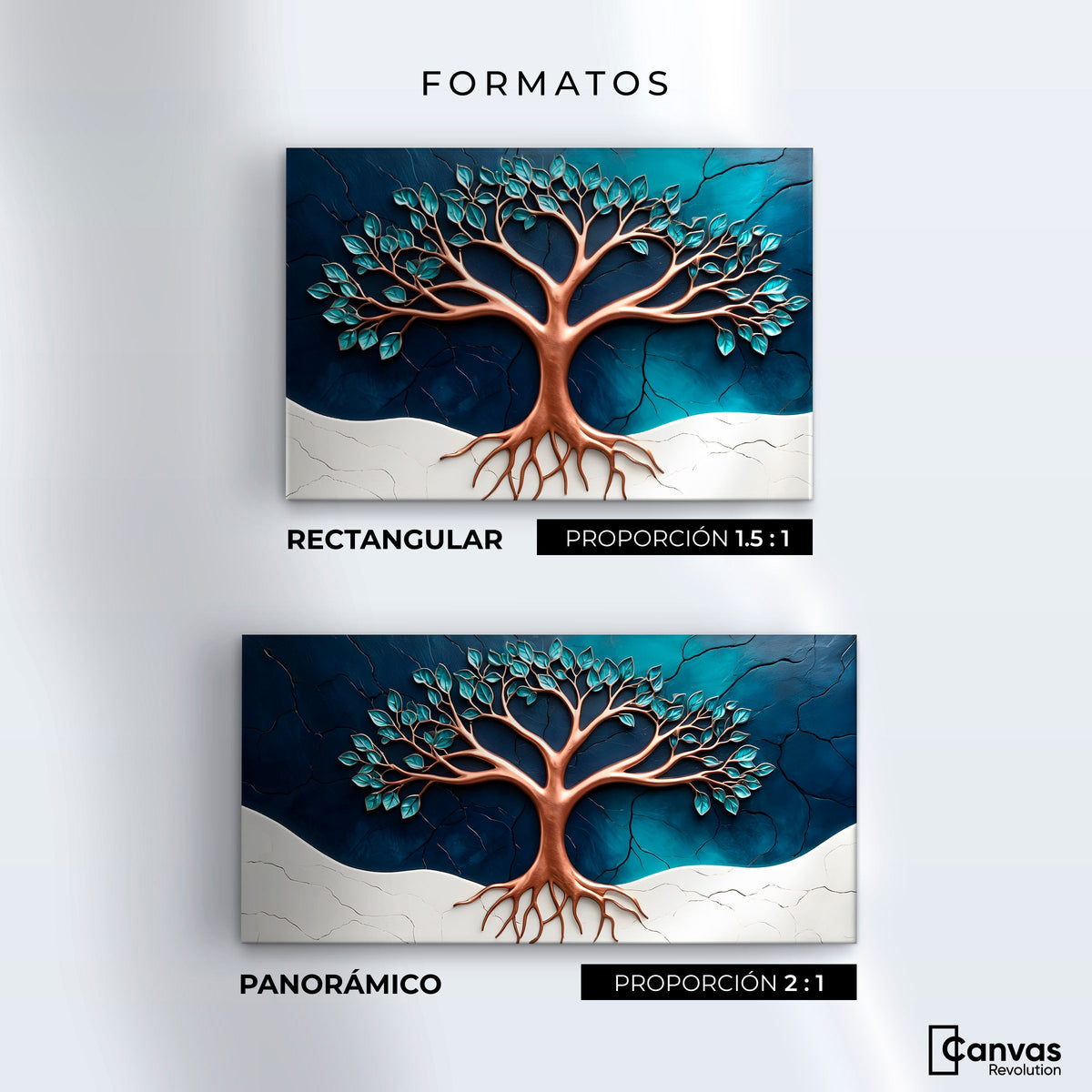 Cuadros Decorativos Canvas Revolution | Arbol Luminoso | Formatos