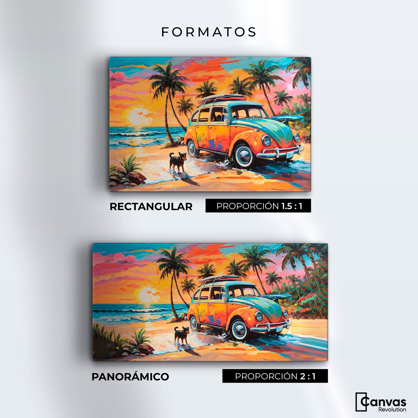 Cuadros Decorativos Canvas Revolution | Atardecer Fiel | Formatos