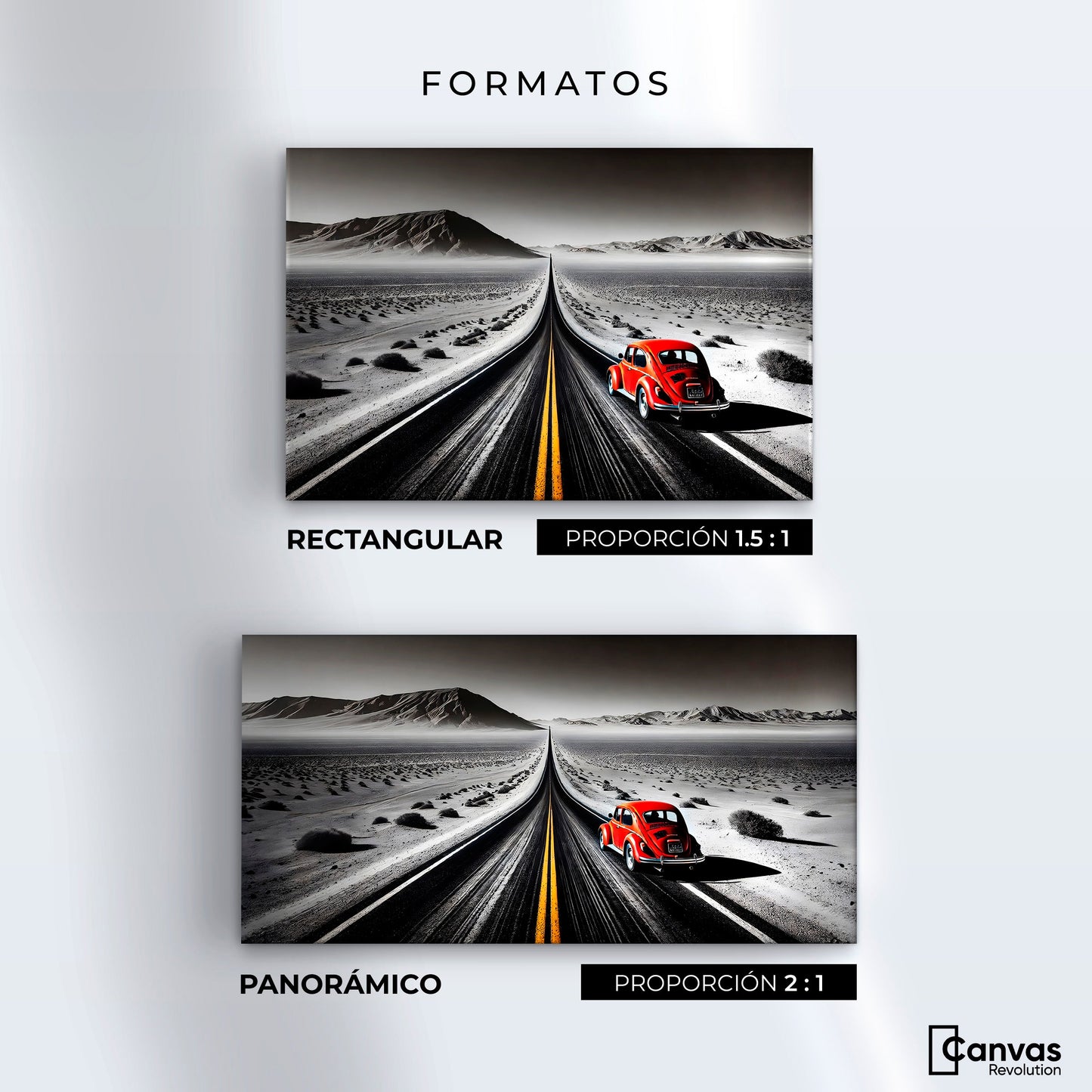 Cuadros Decorativos Canvas Revolution | Aventura Roja | Formatos