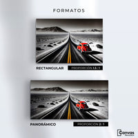 Cuadros Decorativos Canvas Revolution | Aventura Roja | Formatos