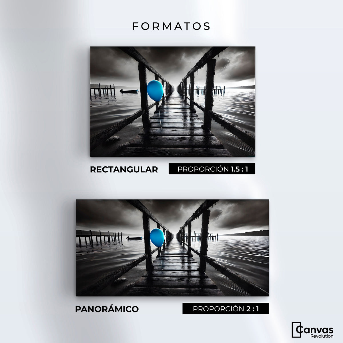 Cuadros Decorativos Canvas Revolution | Azul En El Muelle | Formatos