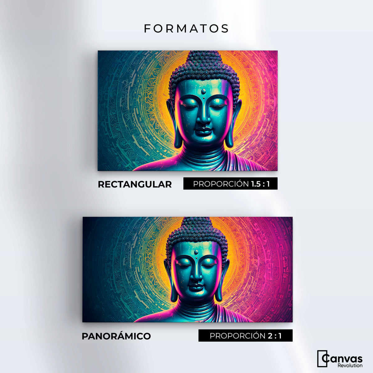 Cuadros Decorativos Canvas Revolution | Buda Sobre Universo | Formatos
