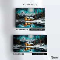 Cuadros Decorativos Canvas Revolution | Cabana Y Reflejo | Formatos