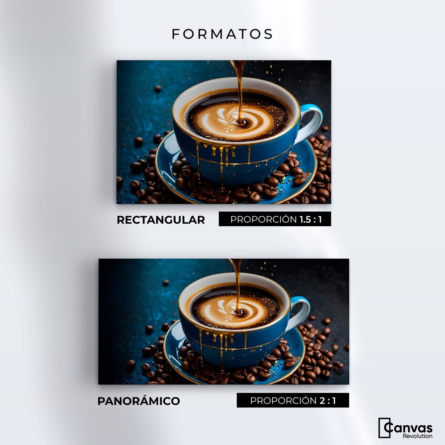 Cuadros Decorativos Canvas Revolution | Cafe Armonioso | Formatos