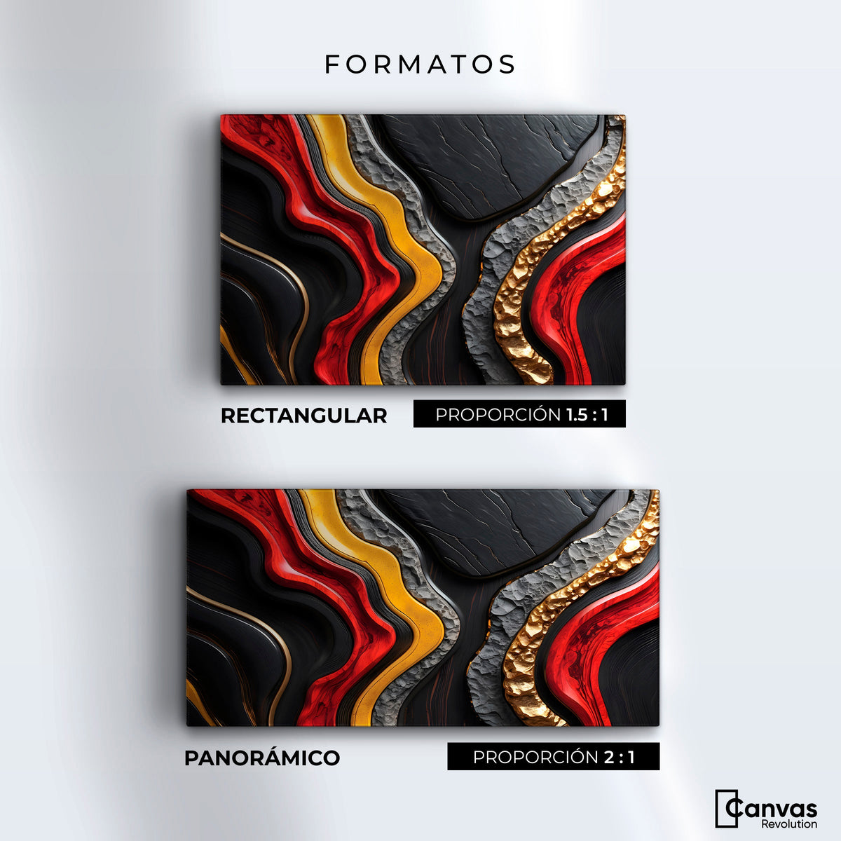 Cuadros Decorativos Canvas Revolution | Capas Etereas | Formatos