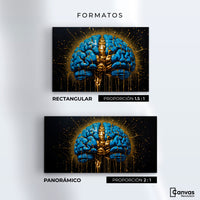 Cuadros Decorativos Canvas Revolution | Cerebro Luminoso | Formatos