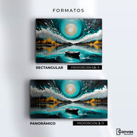 Cuadros Decorativos Canvas Revolution | Cielo En El Lago | Formatos