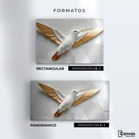 Cuadros Decorativos Canvas Revolution | Colibri Ala Dorada | Formatos