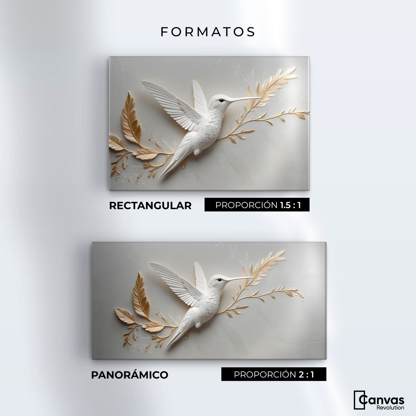 Cuadros Decorativos Canvas Revolution | Colibri Armonioso | Formatos