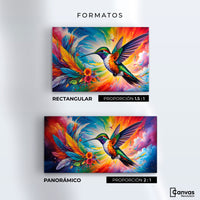 Cuadros Decorativos Canvas Revolution | Colibri Celestial | Formatos