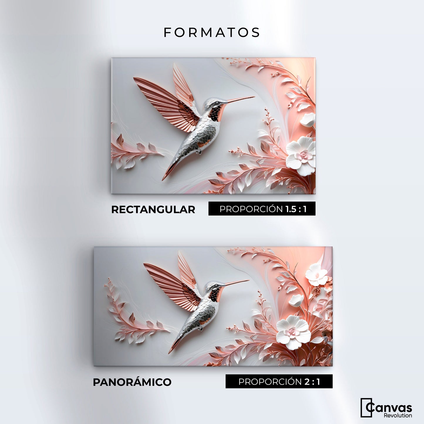 Cuadros Decorativos Canvas Revolution | Colibri Diamante | Formatos