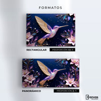 Cuadros Decorativos Canvas Revolution | Colibri Eterno | Formatos