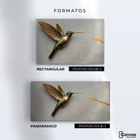 Cuadros Decorativos Canvas Revolution | Colibri Fuerza Luz | Formatos