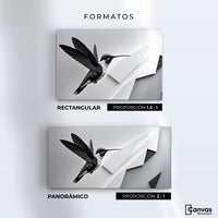 Cuadros Decorativos Canvas Revolution | Colibri Geometrico | Formatos