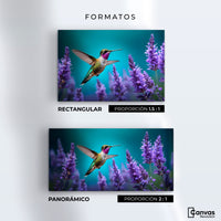 Cuadros Decorativos Canvas Revolution | Colibri Lavandas | Formatos