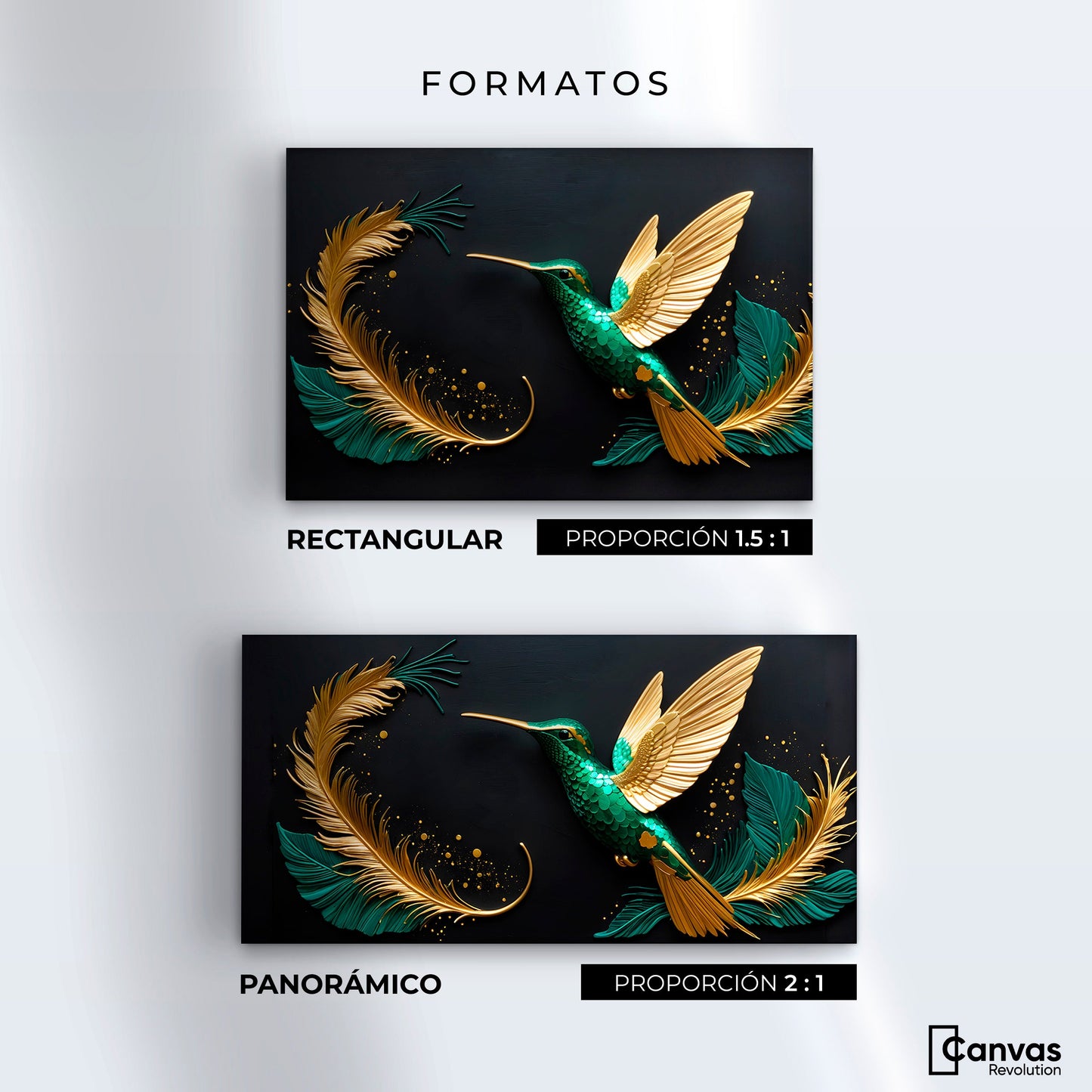 Cuadros Decorativos Canvas Revolution | Colibri Magico | Formatos