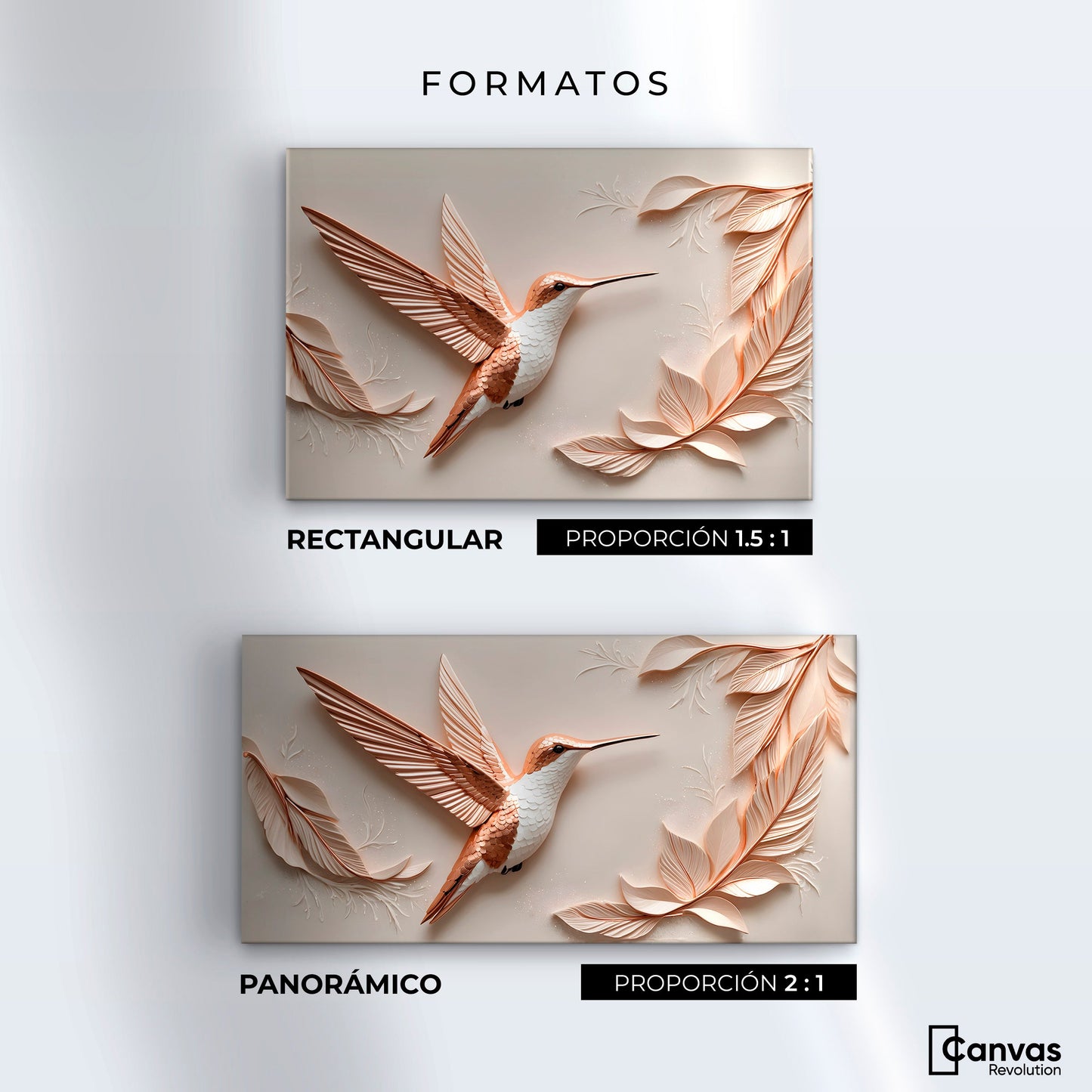 Cuadros Decorativos Canvas Revolution | Colibri Reluciente | Formatos