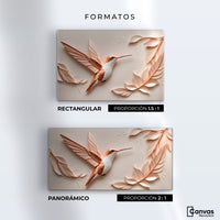 Cuadros Decorativos Canvas Revolution | Colibri Reluciente | Formatos