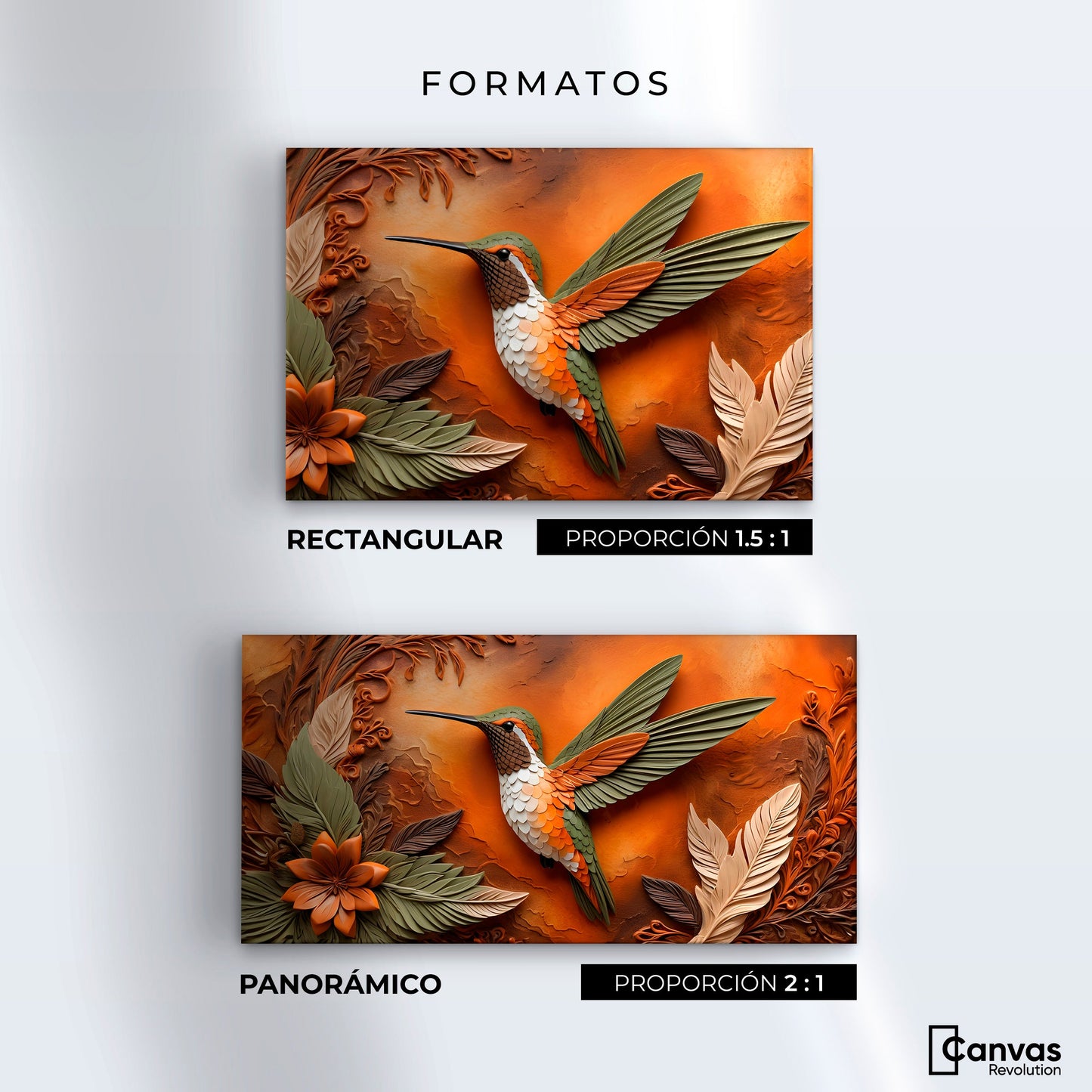 Cuadros Decorativos Canvas Revolution | Colibri Sublime | Formatos
