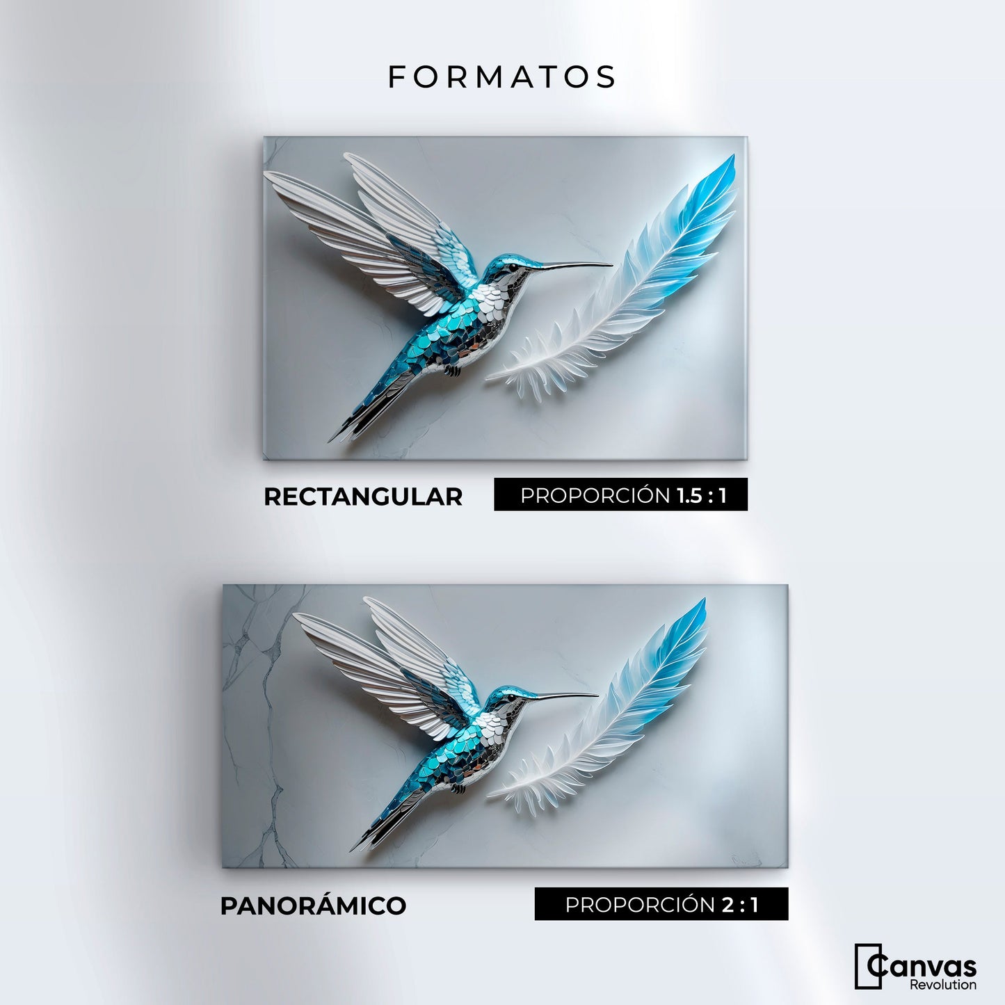Cuadros Decorativos Canvas Revolution | Colibri Zafiro | Formatos