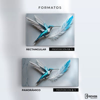 Cuadros Decorativos Canvas Revolution | Colibri Zafiro | Formatos