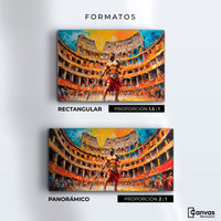 Cuadros Decorativos Canvas Revolution | Combate Gladiador | Formatos