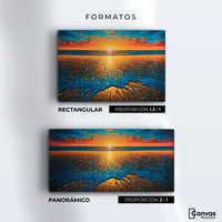 Cuadros Decorativos Canvas Revolution | Crepusculo Dorado | Formatos