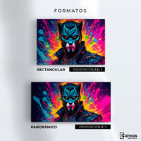 Cuadros Decorativos Canvas Revolution | Destellos Felinos | Formatos