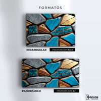Cuadros Decorativos Canvas Revolution | Elegancia Geologica | Formatos