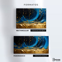 Cuadros Decorativos Canvas Revolution | Elegancia Zafiro | Formatos